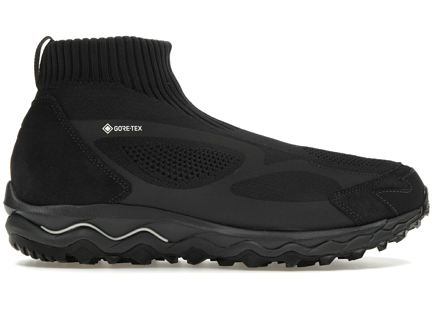ミズノ ウェーブ ウェイブ ミッド ゴアテックス 黒色 ブラック スニーカー メンズ MIZUNO WAVE MUJIN TL MID GORE-TEX NONNATIVE TRIPLE BLACK /｜スニケス