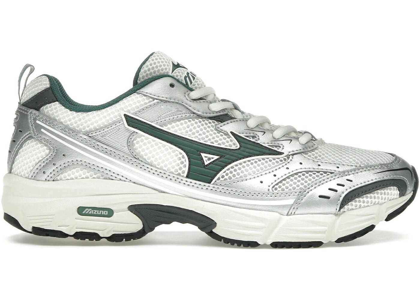 ミズノ 白色 ホワイト 緑 グリーン 銀色 シルバー スニーカー メンズ MIZUNO MXR SNOW WHITE BISTRO GREEN SILVER / SNOW WHITE BISTRO GREEN SILVER