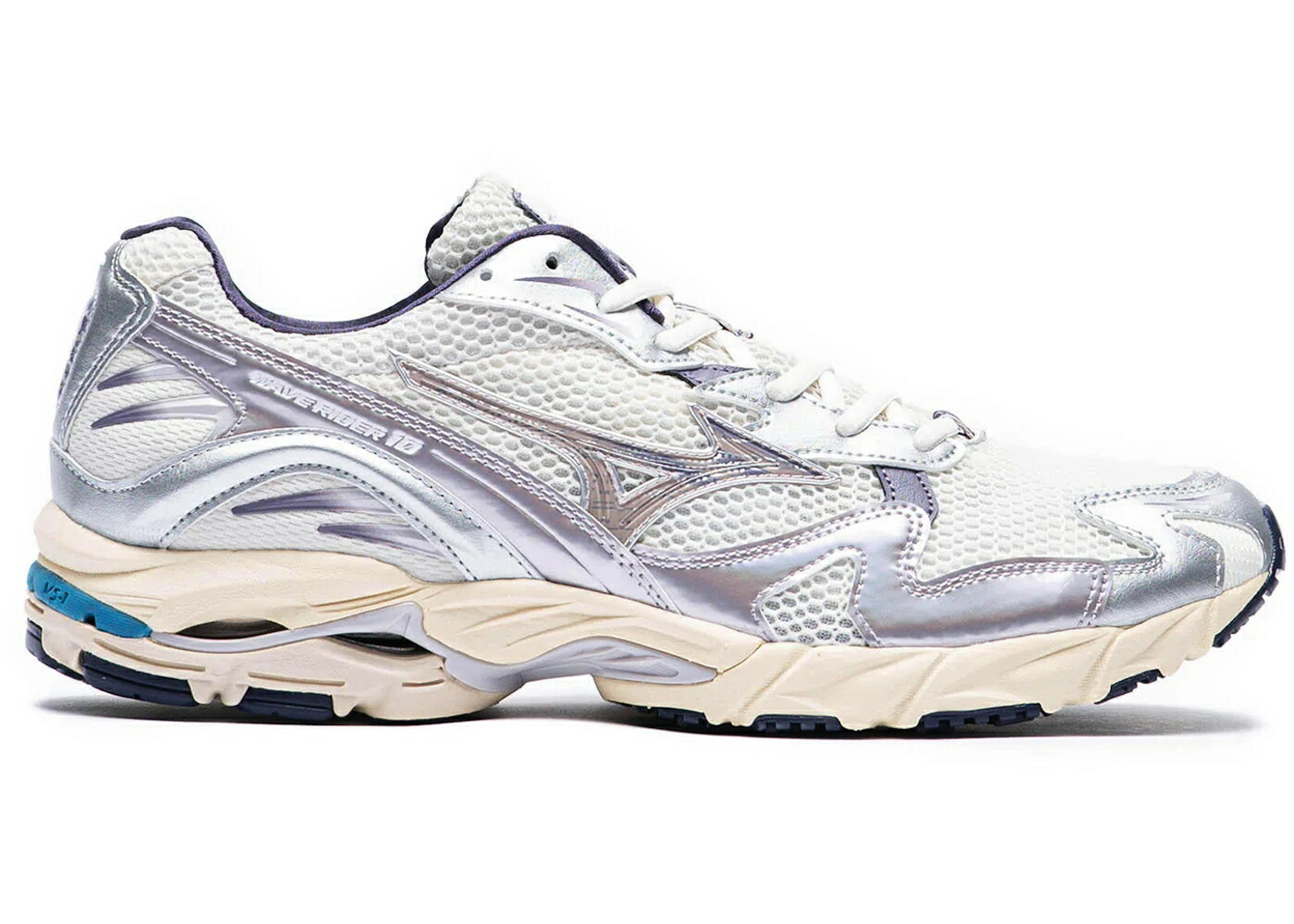 ミズノ 縮くれる ウェイブ 白いこと 白いこと スニーカー メンズ MIZUNO WAVE RIDER 10 SNOW WHITE LILAC MARBLE / MIZUNO SNOW WHITE LILAC MARBLE