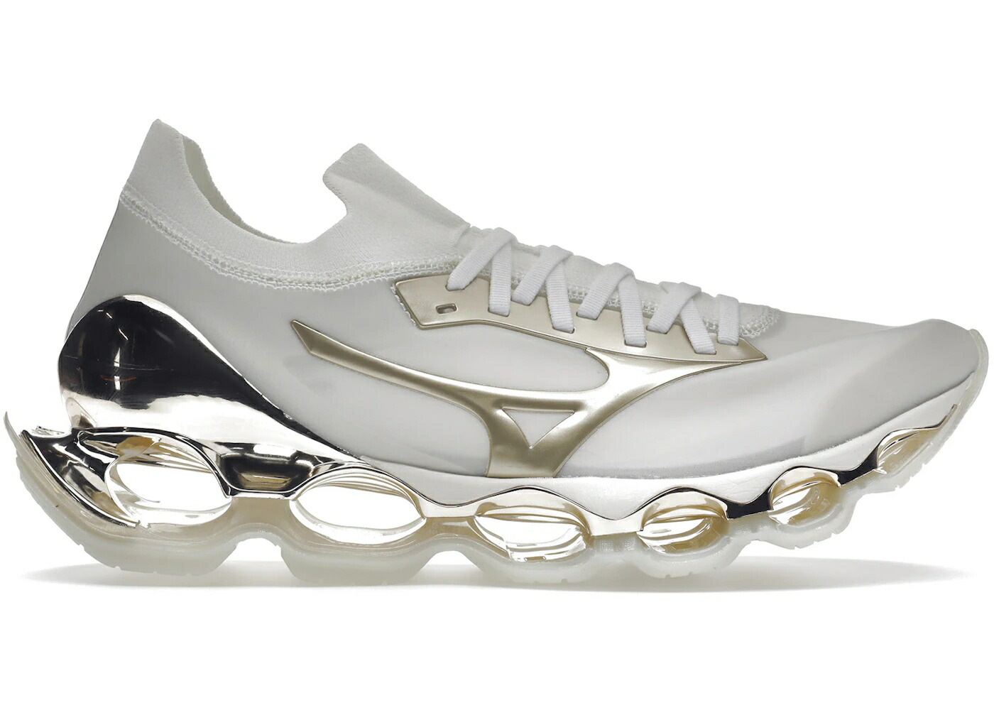 ミズノ ウェーブ ウェイブ プロフェシー ゴールド 白色 ホワイト スニーカー メンズ MIZUNO WAVE PROPHECY HAJIME SORAYAMA CHAMPAGNE GOLD / WHITE CHAMPAGNE GOLD