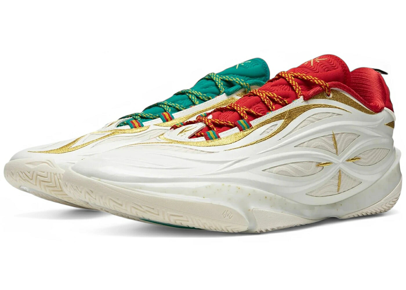 リーニン ウェイド ウルトラ クリスマス 白色 ホワイト ゴールド 赤 レッド 緑 グリーン スニーカー メンズ LI-NING WADE 808 5 ULTRA V2 CHRISTMAS / WHITE GOLD RED GREEN