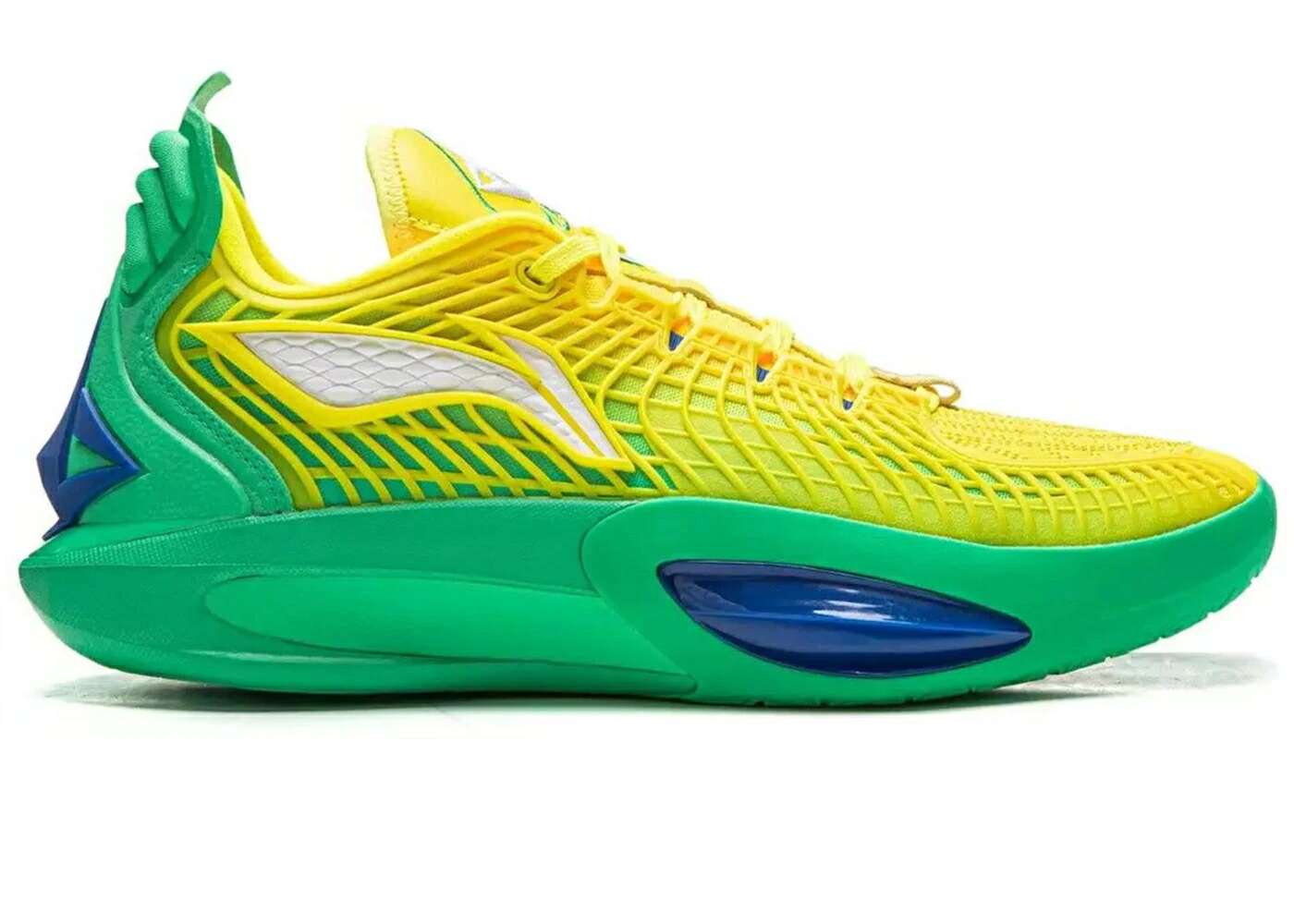 リーニン サンバ 黄色 イエロー 緑 グリーン 青色 ブルー スニーカー メンズ LI-NING JIMMY BULTER JB3 SAMBA DANCER / YELLOW GREEN BLUE