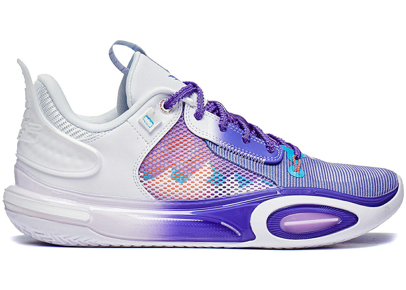 リーニン ウェイド シティ 青味 青み 紫 相撲取り草 スニーカー メンズ LI-NING WADE ALL CITY 11 SNOWBERG / FLUORESCENT BLUE VIOLET