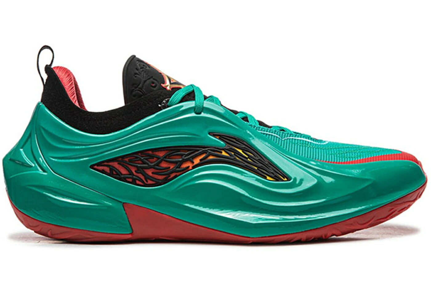 リーニン 青み 青色 緑 緑であること 赤 赤いこと 黒いこと 黒いこと スニーカー メンズ LI-NING JIMMY BULTER JB4 BLUE DEMON / GREEN RED BLACK