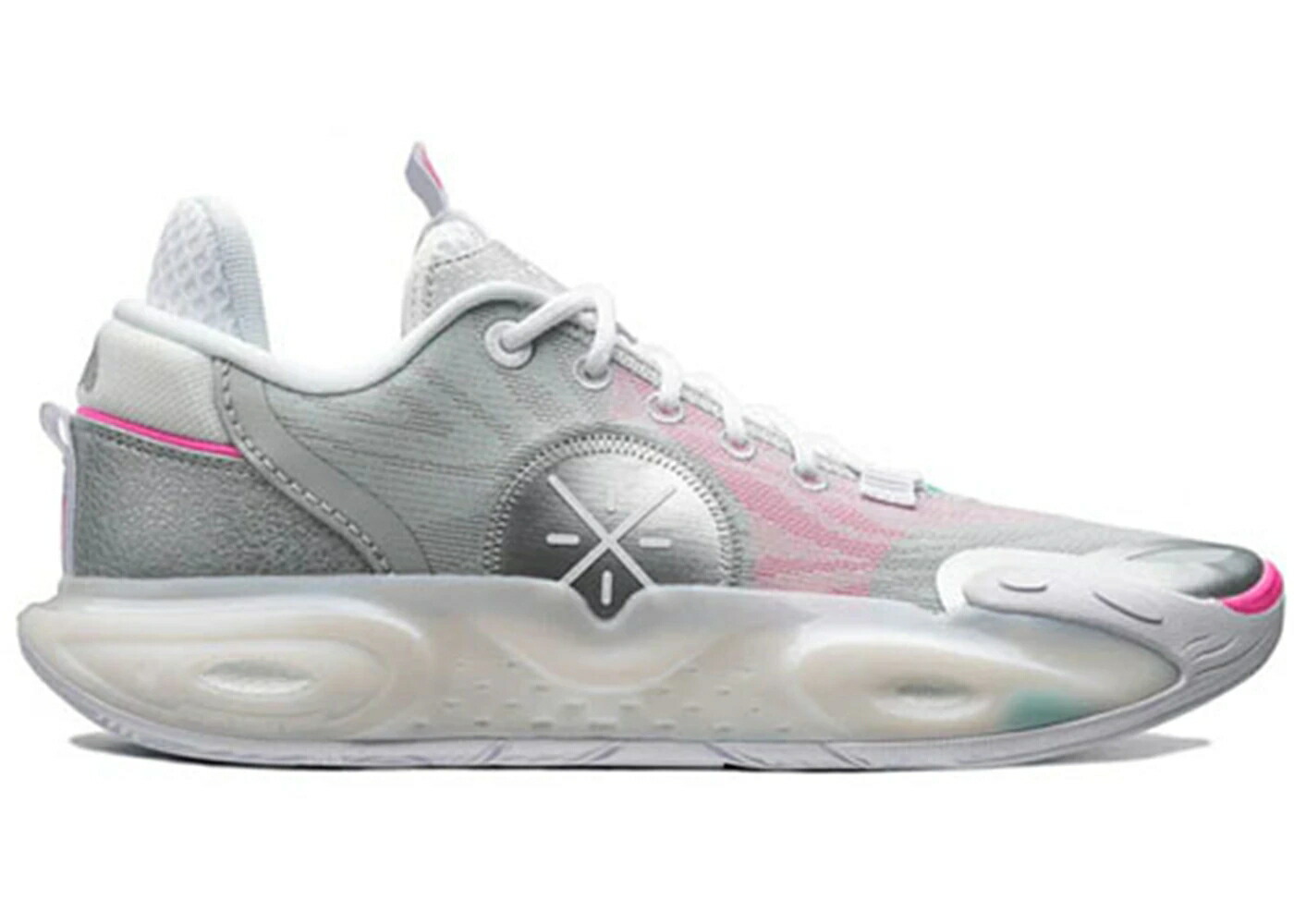リーニン ウェイド シティ 銀色 シルバー ピンク スニーカー メンズ LI-NING WADE ALL CITY 12 BIRTHDAY / SILVER PINK