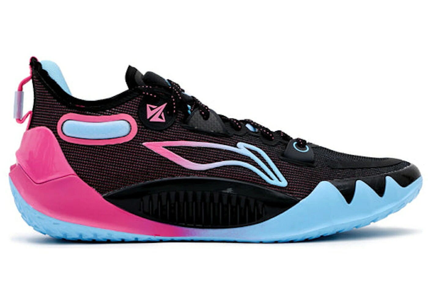 リーニン バトラー マイアミ 黒いこと 黒いこと サクラ色 青味 青み スニーカー メンズ LI-NING JIMMY BUTLER 1 MIAMI BLACK / BLACK PINK LIGHT BLUE