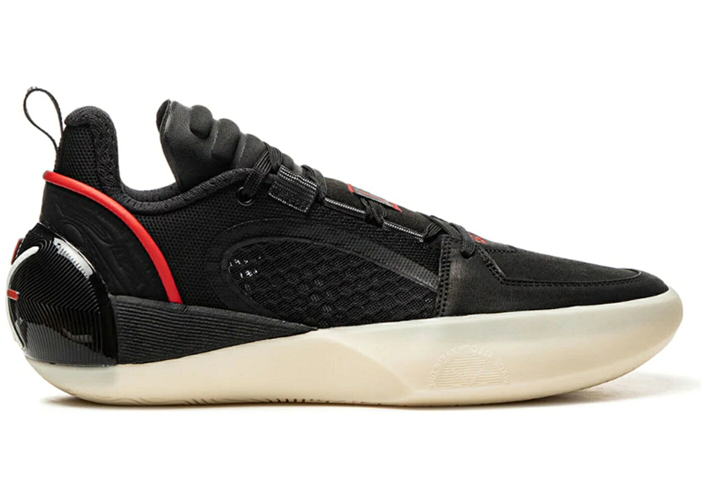 リーニン ウェイド シティ 黒色 ブラック クリーム 赤 レッド スニーカー メンズ LI-NING WAY OF WADE ALL CITY 12 ENCORE MISTY STEP / BLACK CREAM RED