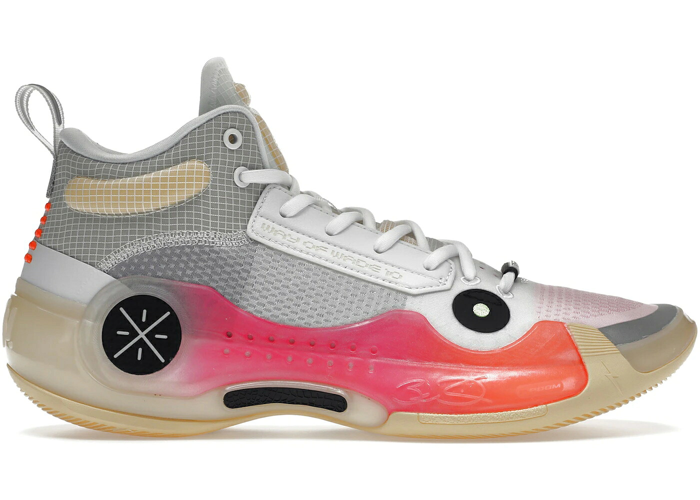 リーニン ウェイド 白いこと 白いこと 皮膚軟化剤 橙 オレンジ色 サクラ色 スニーカー メンズ LI-NING WAY OF WADE 10 BLOSSOM / WHITE CREAM ORANGE PINK