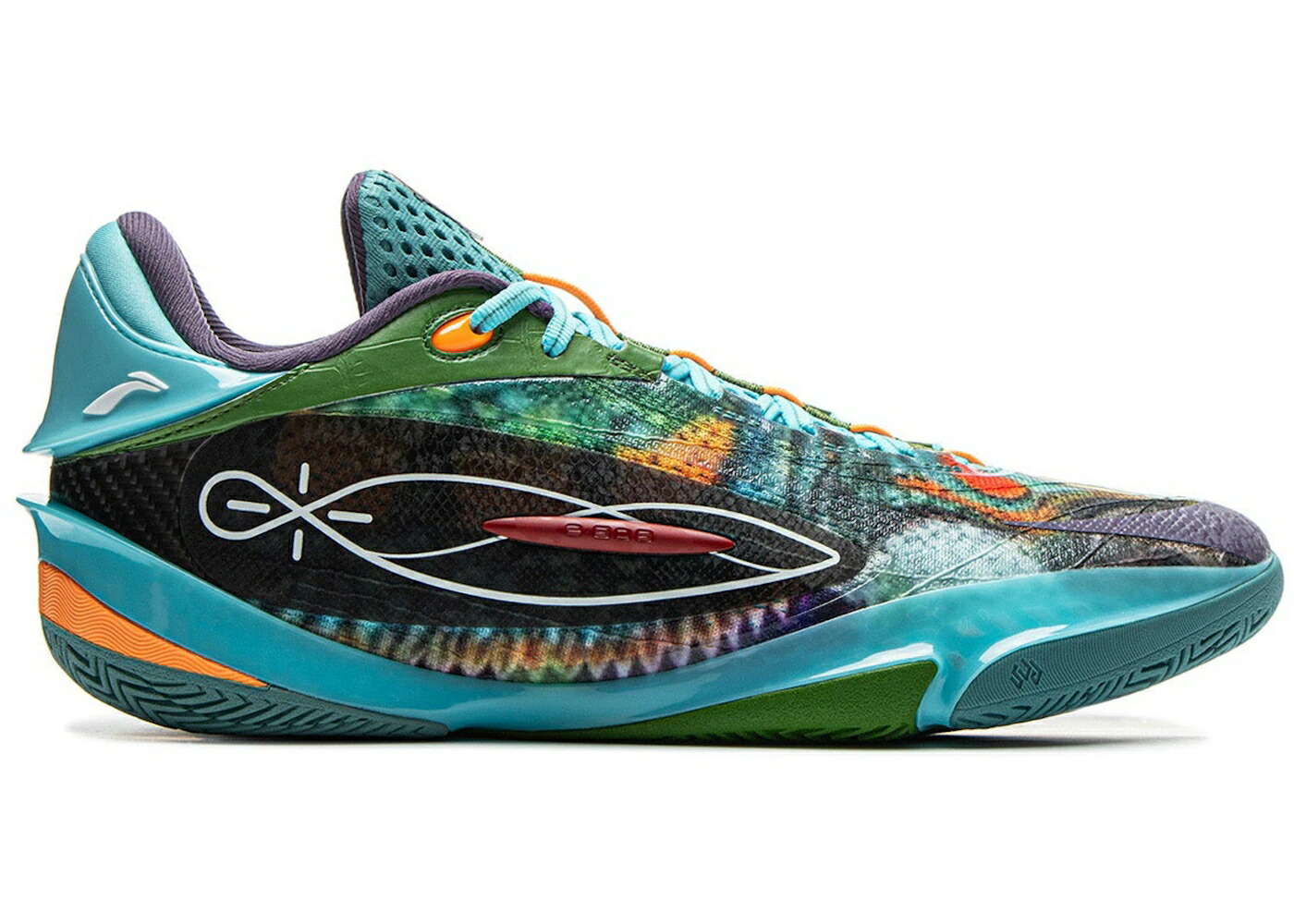 リーニン ウェイド ウルトラ 青色 ブルー 橙 オレンジ スニーカー メンズ LI-NING WADE 808 5 ULTRA LIZARD / BLUE ORANGE MULTI COLOR