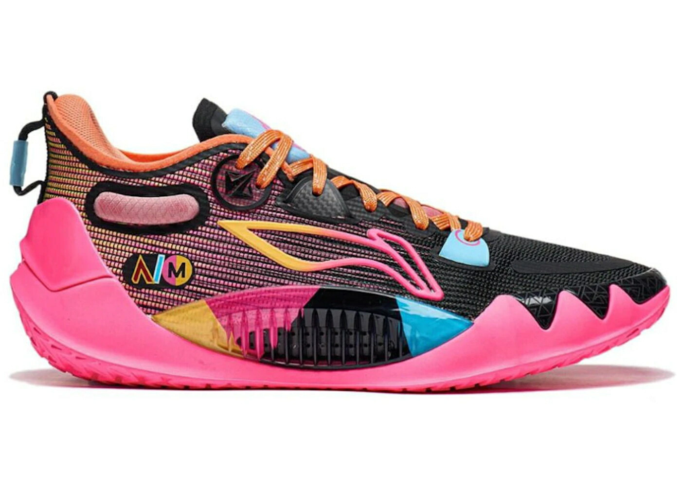 リーニン バトラー 黒色 ブラック ピンク 橙 オレンジ スニーカー メンズ LI-NING JIMMY BUTLER 1 BUZZER BEATER / BLACK PINK ORANGE