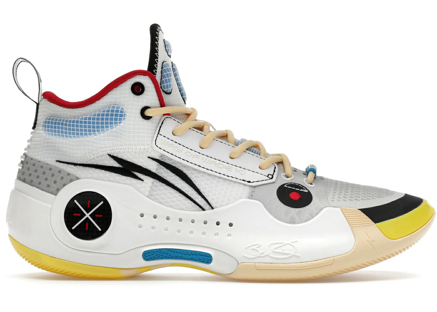 リーニン ウェイド 白いこと 白いこと 黒いこと 黒いこと 赤 赤いこと スニーカー メンズ LI-NING WAY OF WADE 10 TEST R1 / WHITE BLACK RED