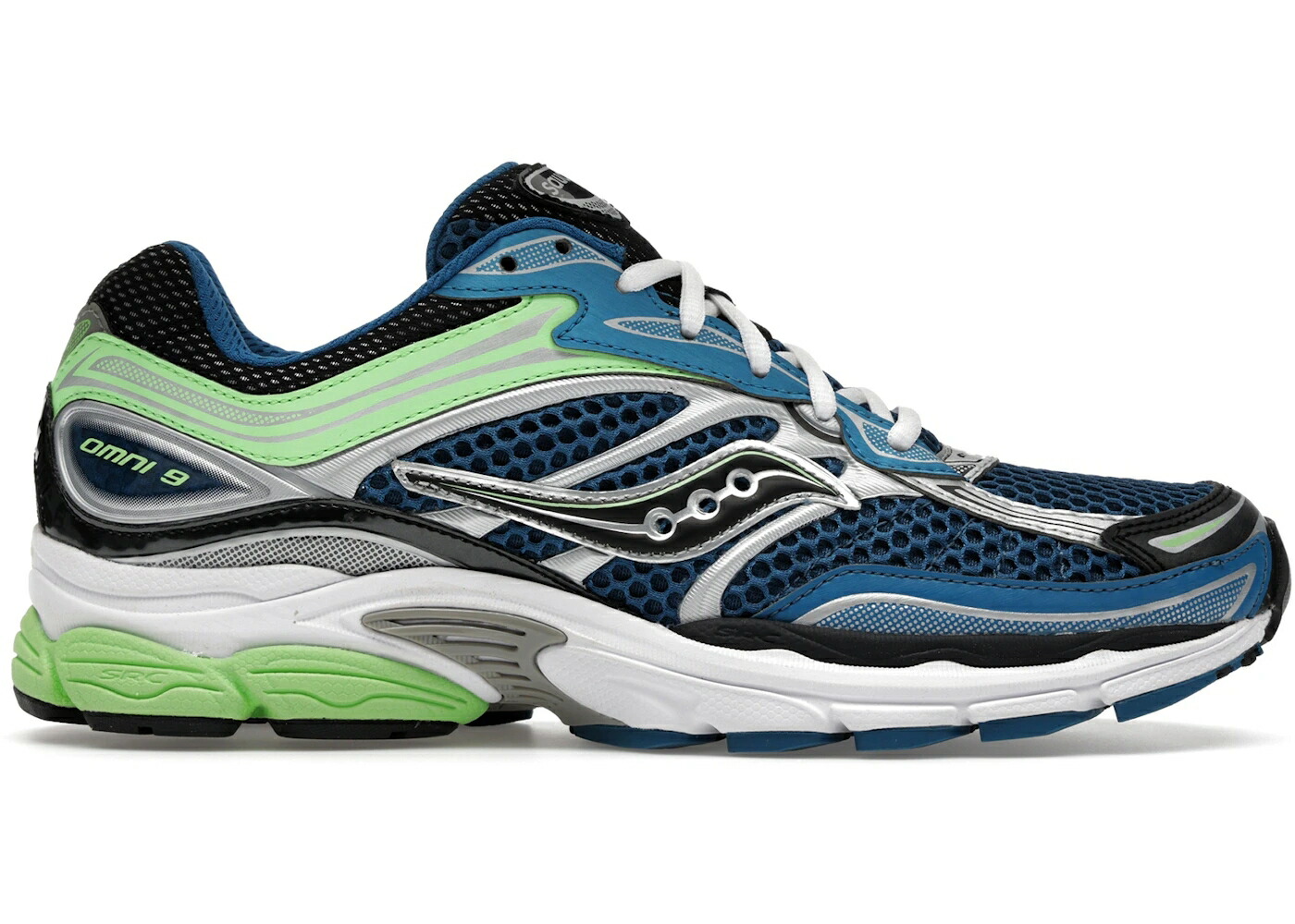 サッカニー 青み 青色 菩提樹 スニーカー メンズ SAUCONY PROGRID OMNI 9 BLUE LIME / BLUE LIME