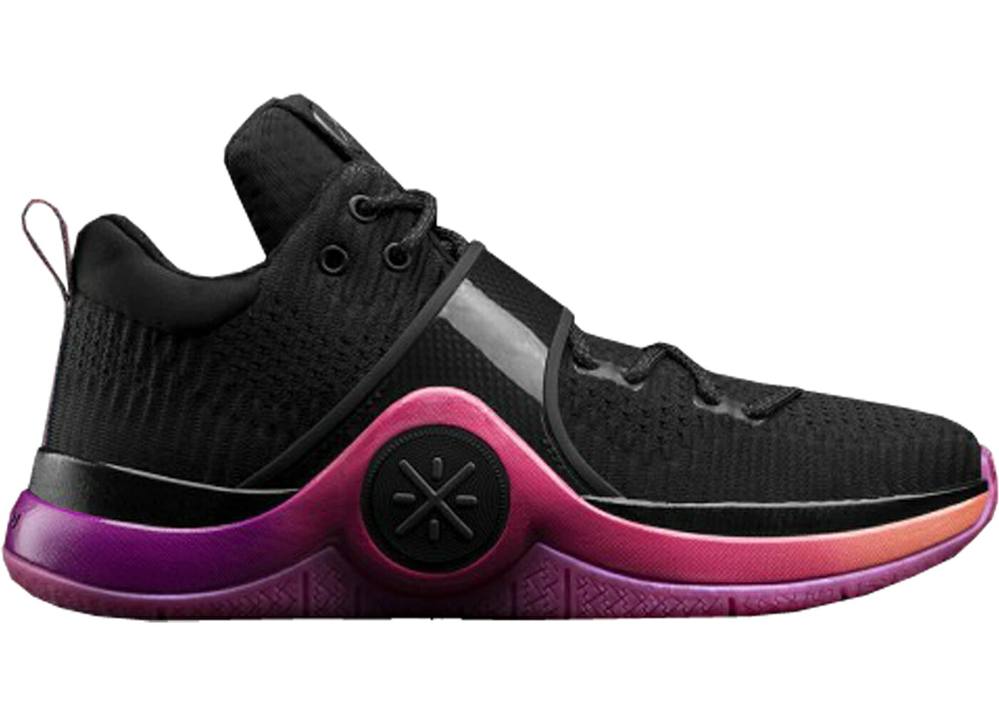 リーニン ウェイド 黒色 ブラック ピンク 紫 パープル スニーカー メンズ LI-NING WAY OF WADE 6 SUNRISE / BLACK PINK PURPLE｜スニケス