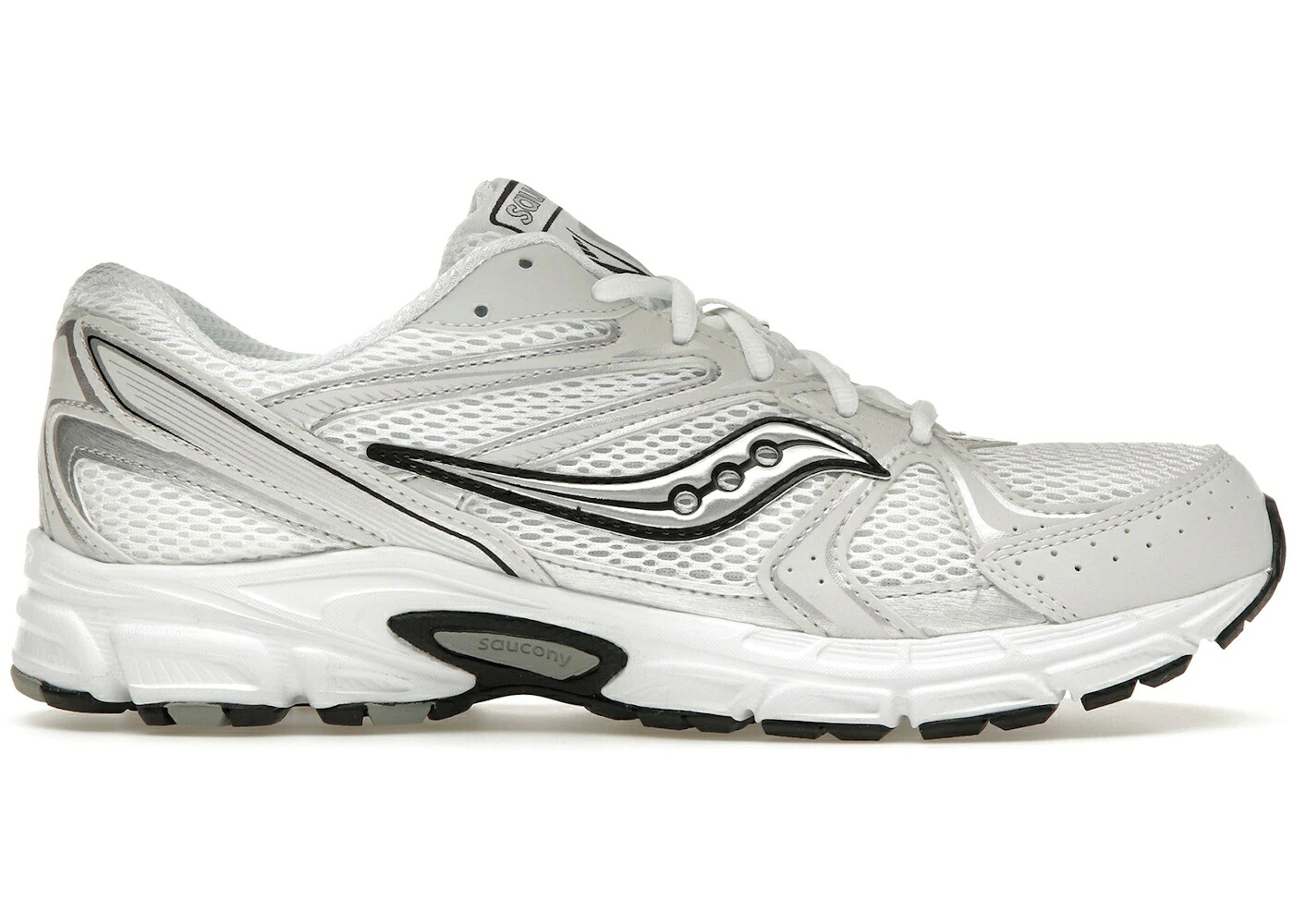 サッカニー 白いこと 白いこと しろがね色 しろがね色 スニーカー メンズ SAUCONY GRID RIDE MILLENNIUM WHITE SILVER / WHITE SILVER