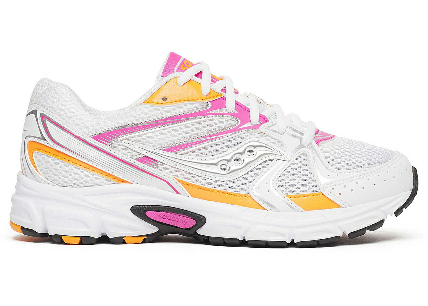 サッカニー 白色 ホワイト ピンク 橙 オレンジ スニーカー メンズ SAUCONY GRID RIDE MILLENNIUM WHITE PINK ORANGE / WHITE PINK ORANGE