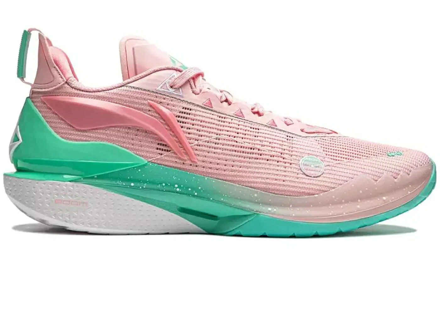 リーニン マイアミ ナイト爵 サクラ色 緑 緑であること スニーカー メンズ LI-NING JIMMY BULTER JB2 MIAMI NIGHT VICE / PINK MINT GREEN