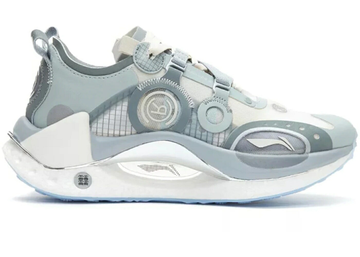 リーニン しろがね色 しろがね色 薄墨色 薄墨色 スニーカー メンズ LI-NING JUEYING CRC BOOM ESSENTIAL SILVER / SILVER GREY