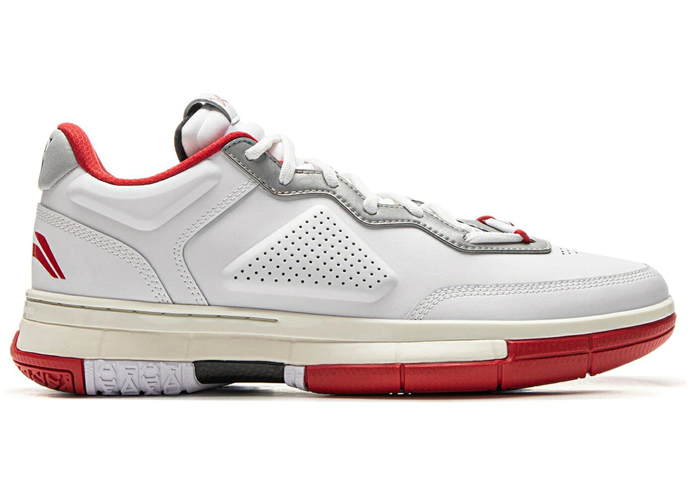 リーニン ウェイド 白いこと 白いこと 赤 赤いこと 薄墨色 薄墨色 スニーカー メンズ LI-NING WAY OF WADE 1 LOW OVERTOWN / WHITE RED GREY