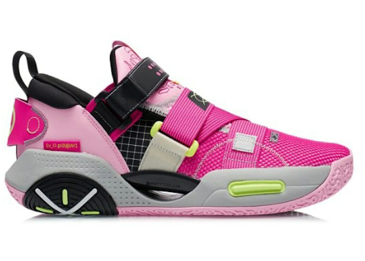 リーニン ウェイド シティ ピンク 黒色 ブラック スニーカー メンズ LI-NING WADE ALL CITY 9 V2 PINK / PINK BLACK VOLT