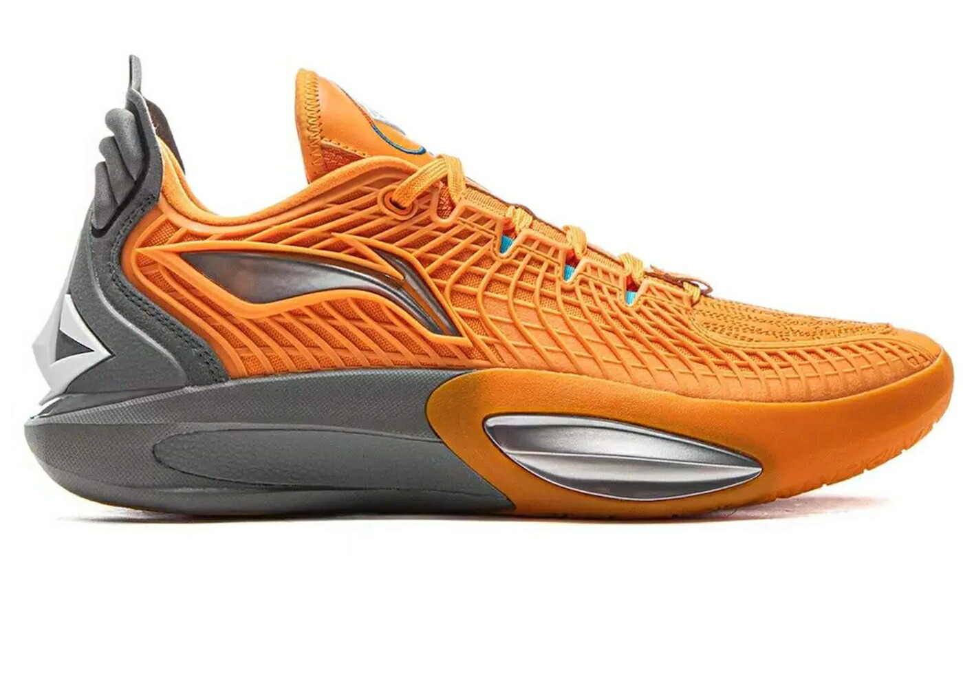 リーニン 制勝 橙 オレンジ色 薄墨色 薄墨色 スニーカー メンズ LI-NING JIMMY BULTER JB3 VICTORY / ORANGE GREY
