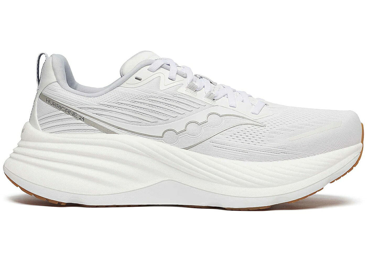 サッカニー ハリケーン 白色 ホワイト 銀色 シルバー スニーカー メンズ SAUCONY HURRICANE 24 WHITE SILVER GUM / WHITE SILVER｜スニケス