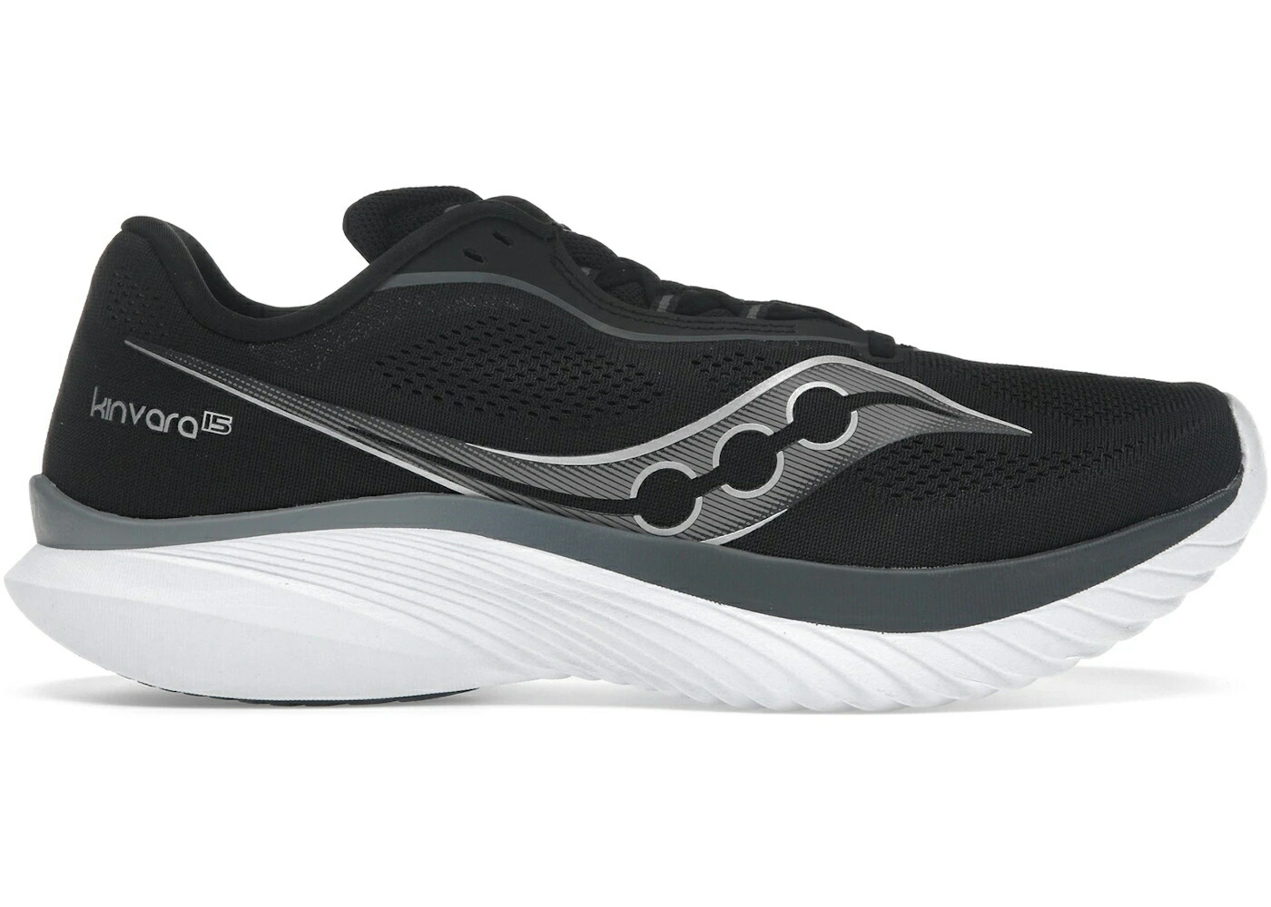 サッカニー 黒色 ブラック 白色 ホワイト スニーカー メンズ SAUCONY KINVARA 15 BLACK WHITE / BLACK WHITE
