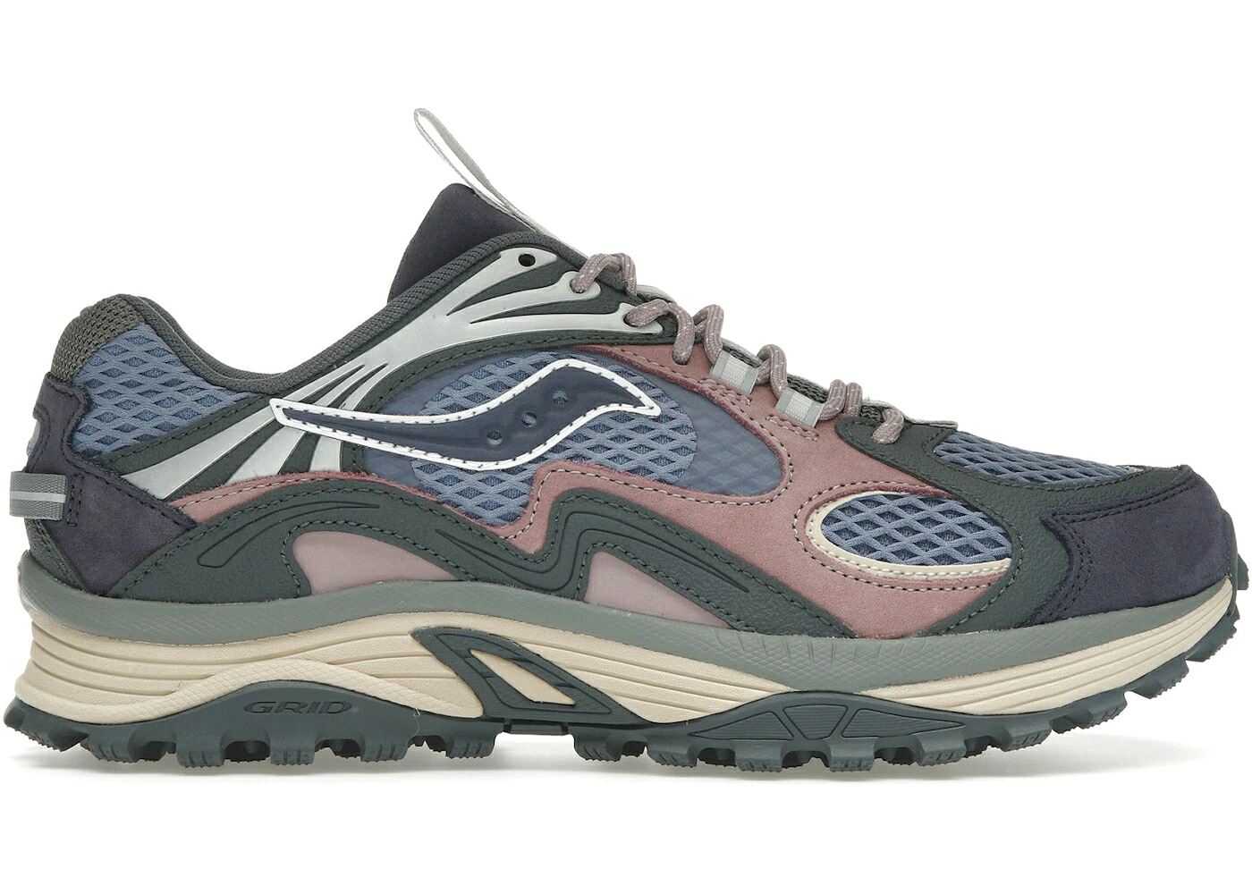サッカニー 雰囲気 青み 青色 スニーカー メンズ SAUCONY GRID AURA X BLUE MULTI / BLUE MULTI