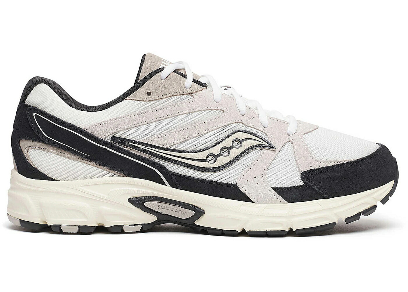 サッカニー スエードクロス スウェード 白いこと 白いこと 黒いこと 黒いこと スニーカー メンズ SAUCONY GRID RIDE MILLENNIUM SUEDE WHITE BLACK / WHITE BLACK