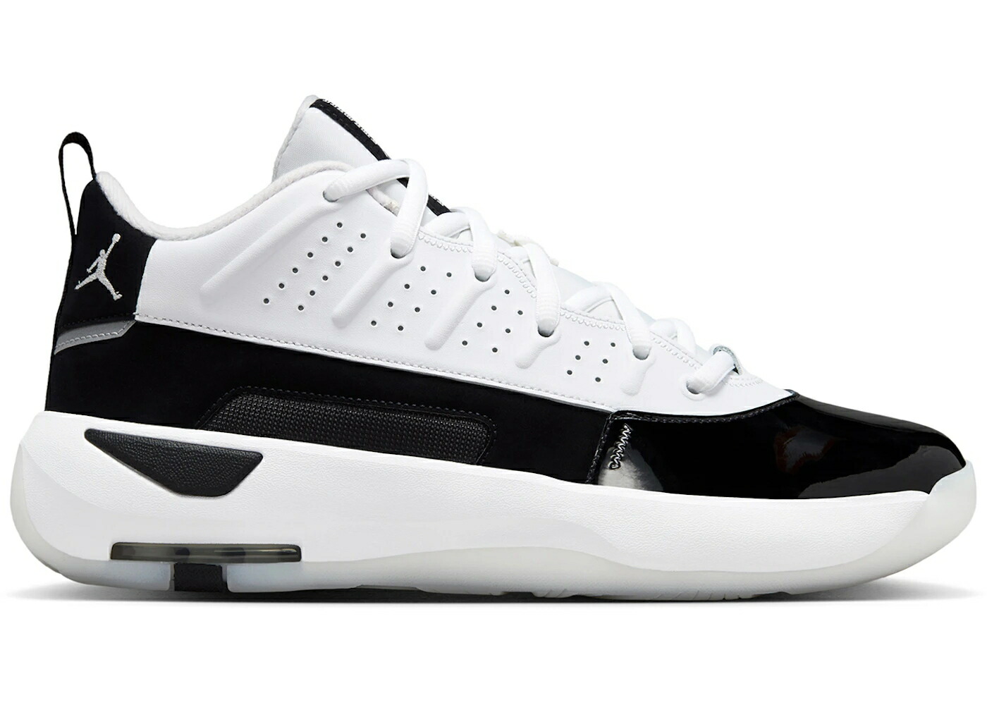 ナイキ ジョーダン マックス オーラ 白色 ホワイト 黒色 ブラック スニーカー メンズ JORDAN MAX AURA 7 WHITE SUMMIT BLACK / WHITE SUMMIT WHITE BLACK