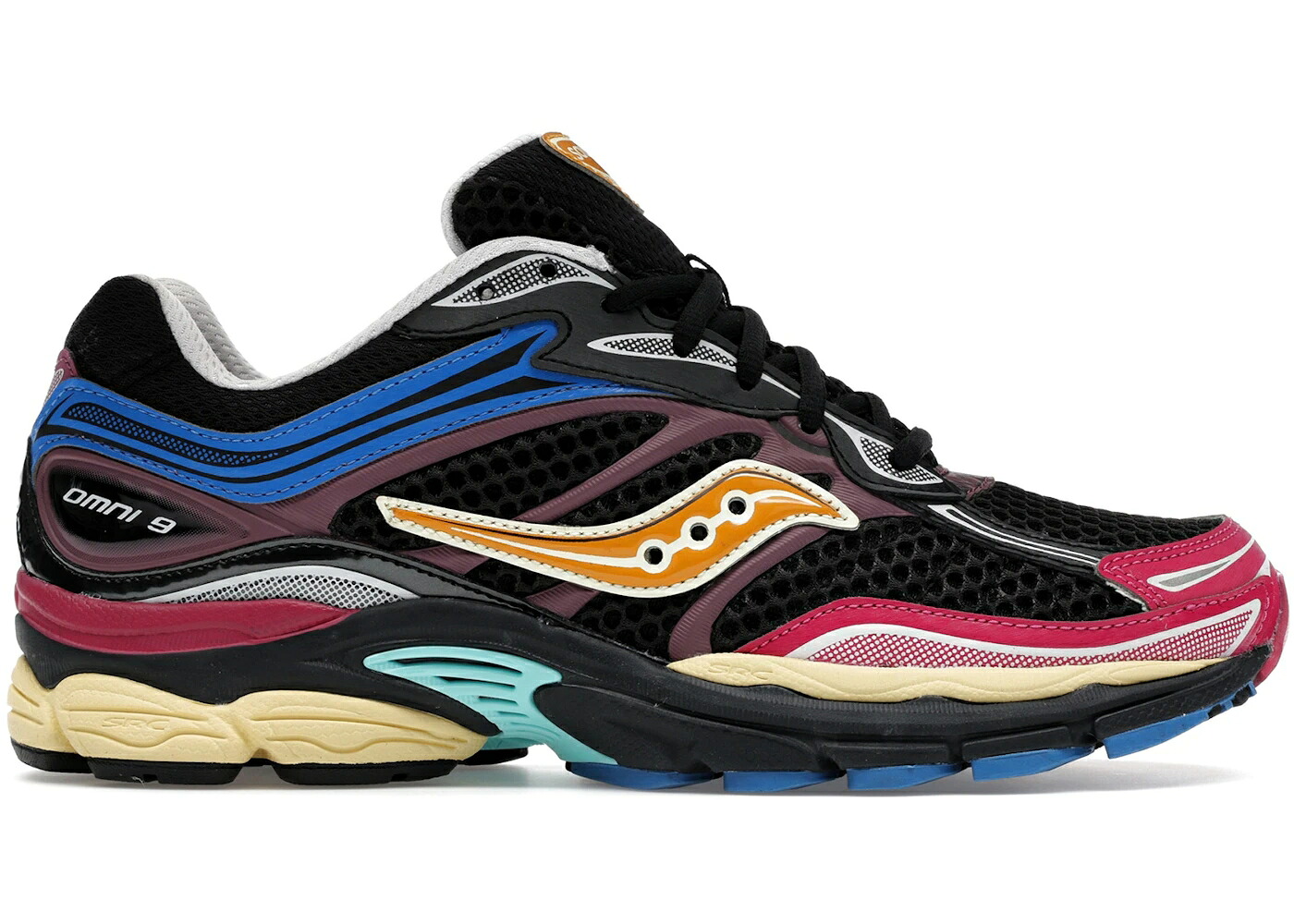 サッカニー 黒いこと 黒いこと スニーカー メンズ SAUCONY PROGRID OMNI 9 BLACK MULTI / BLACK MULTI