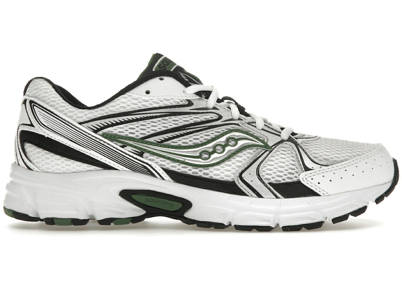 サッカニー 白色 ホワイト 緑 グリーン 黒色 ブラック スニーカー メンズ SAUCONY RIDE MILLENNIUM WHITE GREEN BLACK / WHITE GREEN