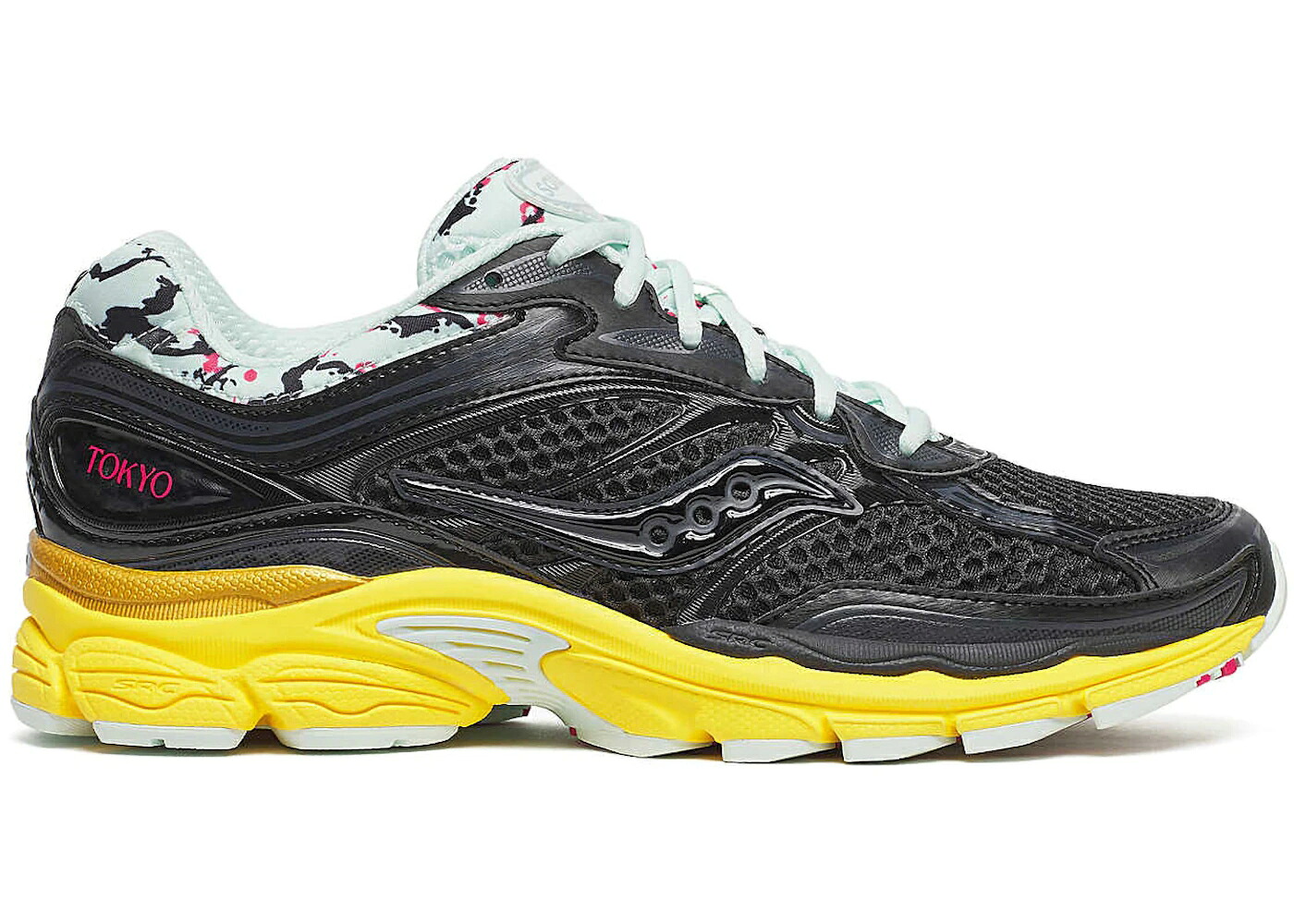 サッカニー シティ 黒いこと 黒いこと 黄味がかった 黄色 サクラ色 スニーカー メンズ SAUCONY PROGRID OMNI 9 CITY PACK TOKYO / BLACK YELLOW PINK