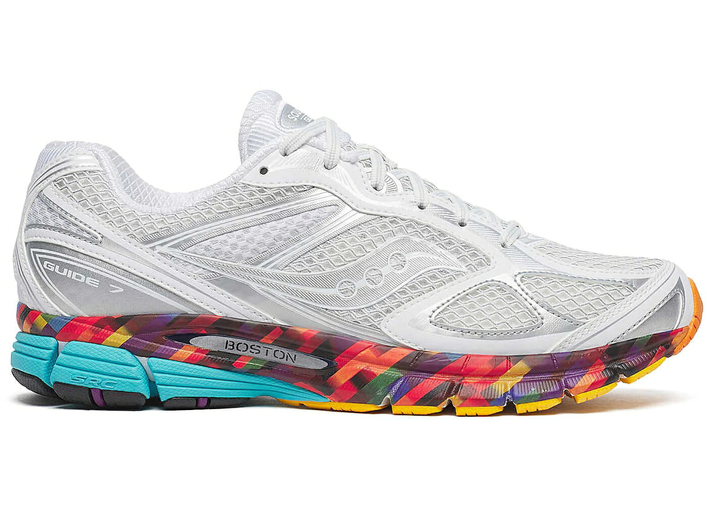 サッカニー シティ 豆の町 白いこと 白いこと スニーカー メンズ SAUCONY PROGRID GUIDE 7 CITY PACK BOSTON / WHITE MULTI COLOR
