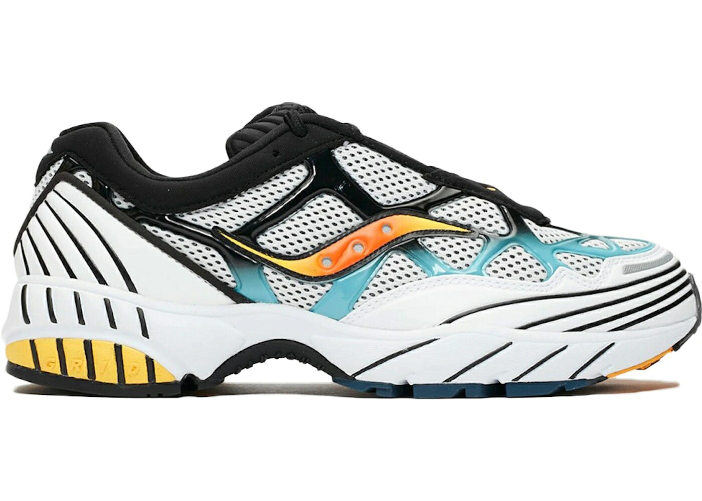 サッカニー 白いこと 白いこと 薄墨色 薄墨色 青味 青み スニーカー メンズ SAUCONY GRID WEB WHITE MULTI / WHITE GREY BLUE