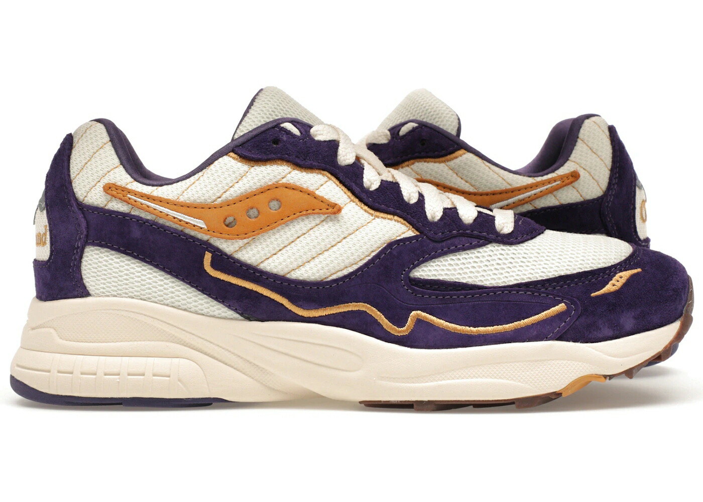 サッカニー ハリケーン ポートランド 紫 パープル クリーム スニーカー メンズ SAUCONY 3D GRID HURRICANE CLAIMA CLAIM A SEAT PORTLAND / PURPLE CREAM