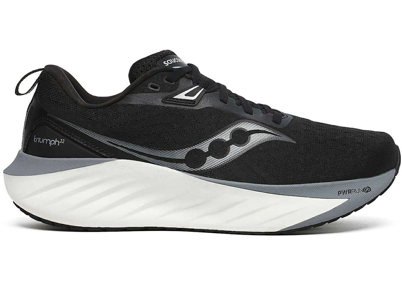 サッカニー 白いこと 白いこと 黒いこと 黒いこと スニーカー メンズ SAUCONY TRIUMPH 22 WHITE BLACK / WHITE BLACK