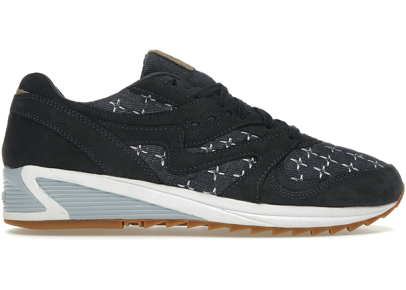 サッカニー 紺色 ネイビー スニーカー メンズ SAUCONY GRID 8000 UP THERE SASHIKO / NAVY｜スニケス