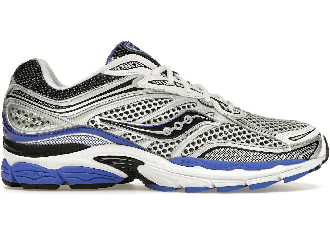 サッカニー 白色 ホワイト 銀色 シルバー 青色 ブルー スニーカー メンズ SAUCONY PROGRID OMNI 9 OG WHITE SILVER BLUE / WHITE SILVER BLUE