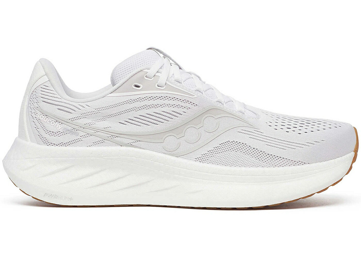 サッカニー 白いこと 白いこと スニーカー メンズ SAUCONY RIDE 18 WHITE GUM / WHITE GUM