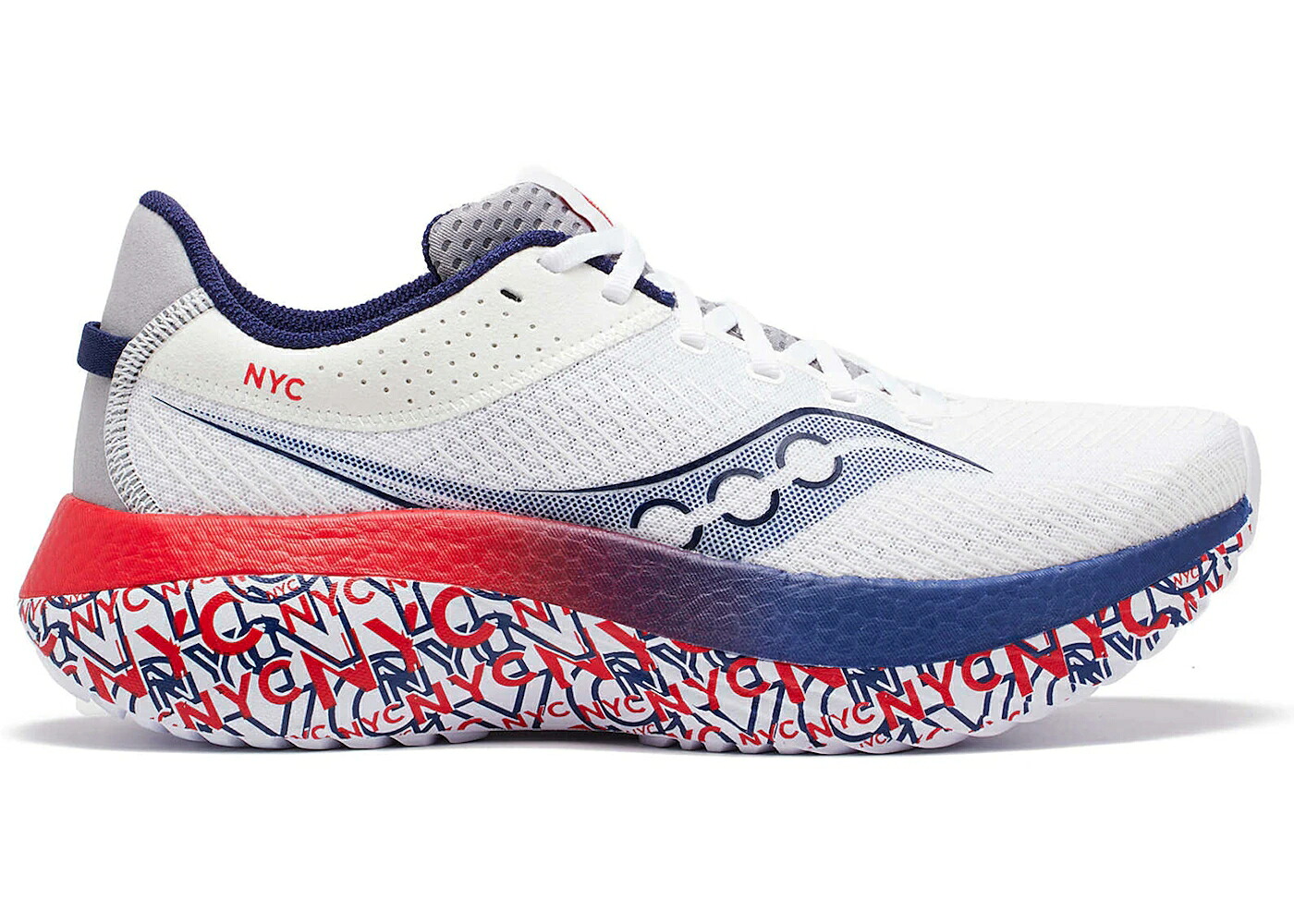 サッカニー 労働者階級 青味 青み 赤 赤いこと スニーカー メンズ SAUCONY KINVARA PRO NYC / BLUE RED