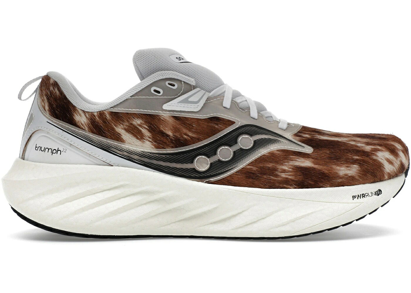 サッカニー 白いこと 白いこと スニーカー メンズ SAUCONY TRIUMPH 22 BRINDLE NORDSTROM / CHOCOLATE WHITE