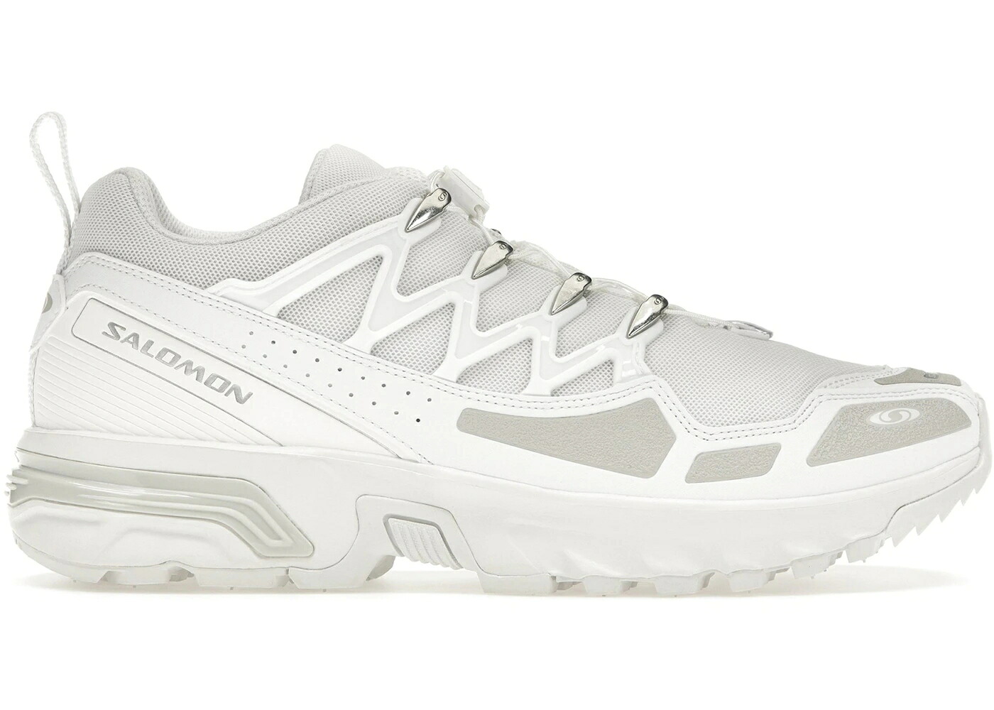 サロモン 白色 ホワイト 銀色 シルバー ACS+ スニーカー メンズ SALOMON WHITE SILVER / WHITE WHITE SILVER