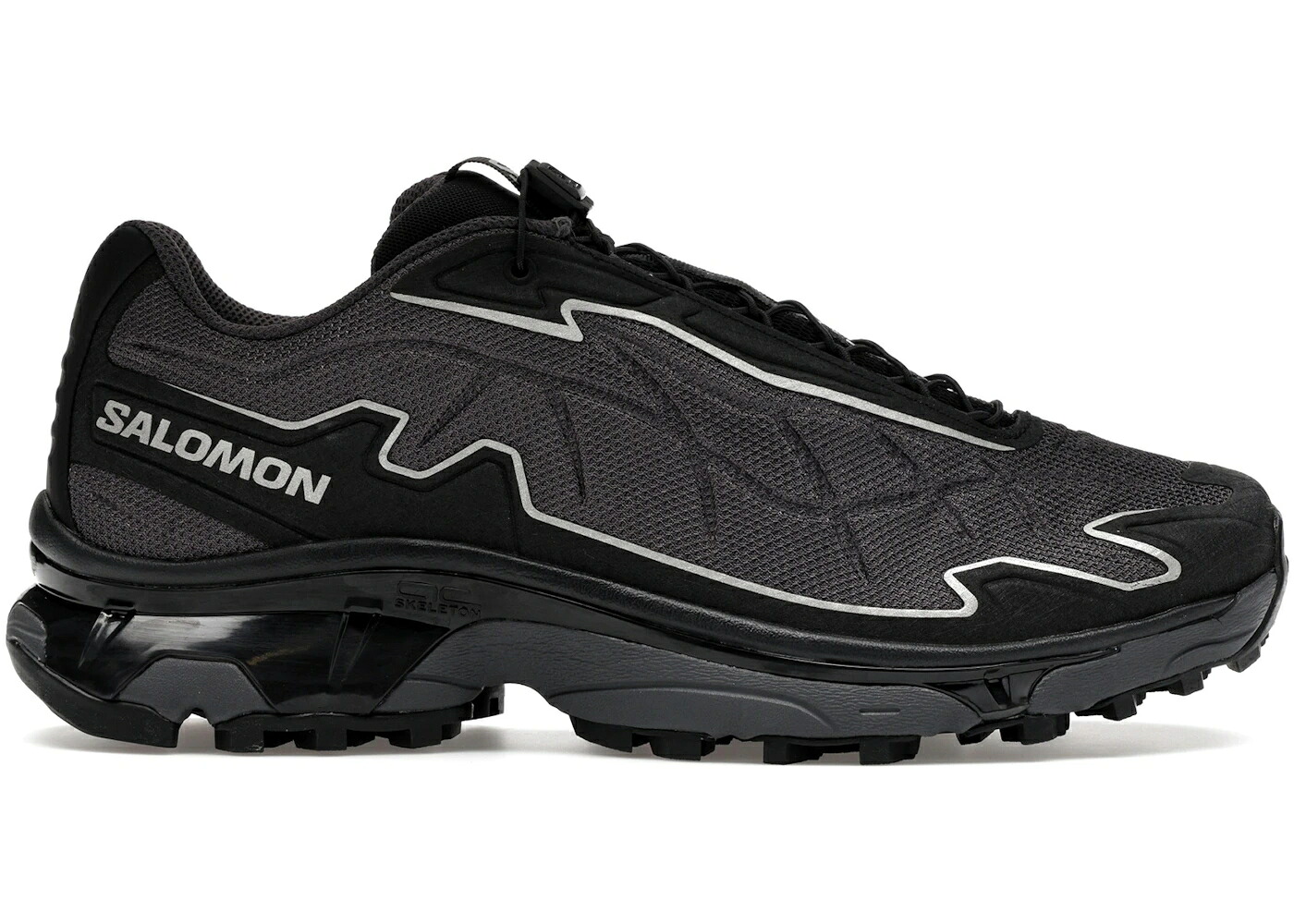 サロモン 黒いこと 黒いこと しろがね色 しろがね色 スニーカー メンズ SALOMON XT-SLATE BLACK ASPHALT / BLACK ASPHALT FOOTWEAR SILVER