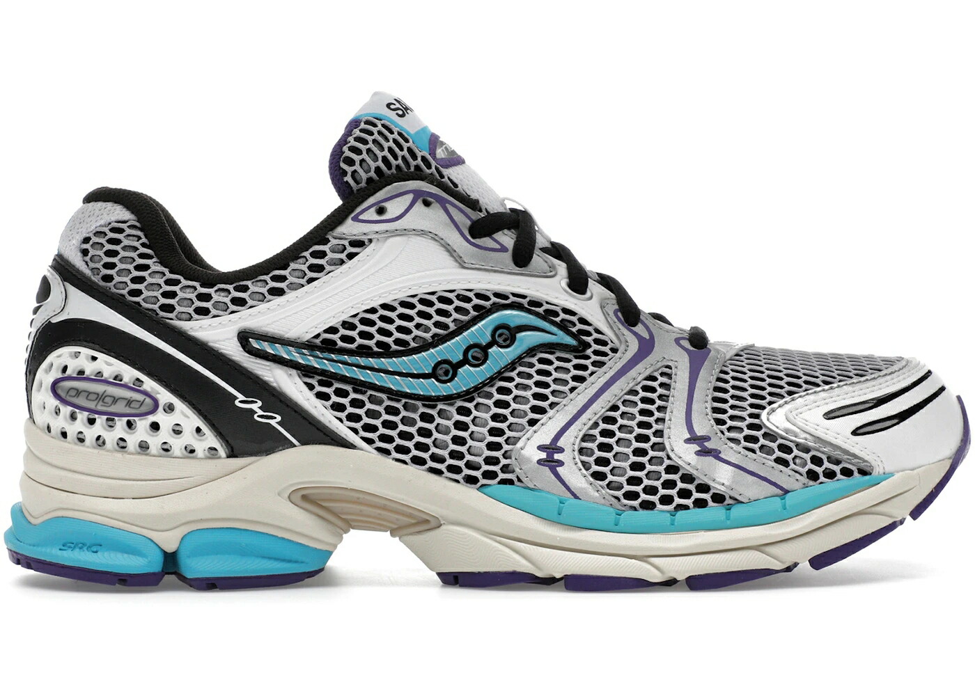 サッカニー 白色 ホワイト 青色 ブルー スニーカー メンズ SAUCONY PROGRID TRIUMPH 4 WHITE BLUE / WHITE BLUE