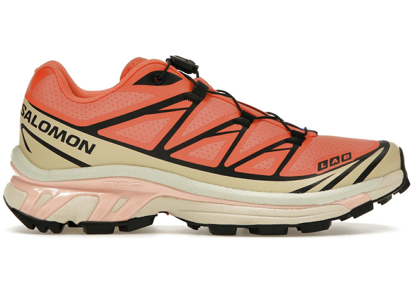 サロモン 黒いこと 黒いこと 薄墨色 シメント スニーカー メンズ SALOMON XT-6 LIVING CORAL / LIVING CORAL BLACK CEMENT