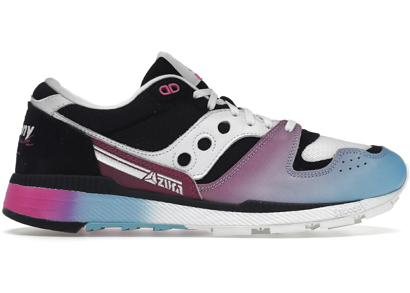 サッカニー テック 黒色 ブラック ピンク スニーカー メンズ SAUCONY AZURA ACRIBIK TECH NOIR / BLACK PINK