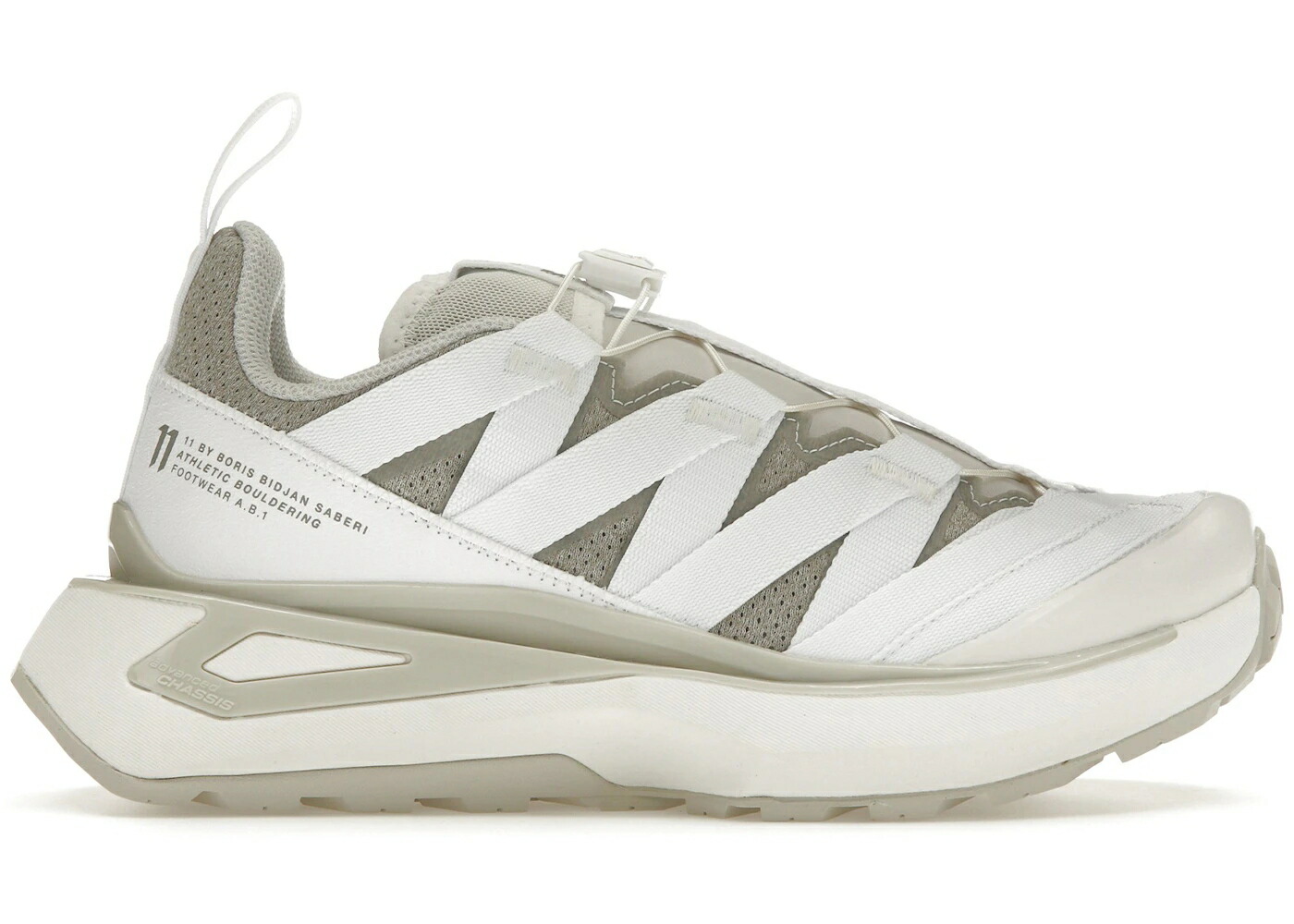サロモン 白色 ホワイト ルーナー ルナー A.B.1 スニーカー メンズ SALOMON 11S FOOTWEAR BORIS BIDJAN SABERI WHITE / WHITE LUNAR ROCK WHITE