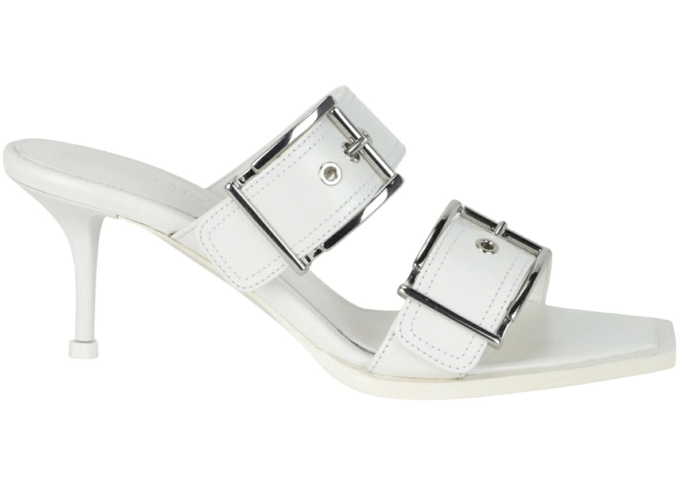 アレキサンダーマックイーン バックル 象牙色 WOMEN\u0027S スニーカー レディース ALEXANDER MCQUEEN ALEXANDER MCQUEEN DOUBLE BUCKLE PUNK MULES IVORY (WOMEN\u0027S) /