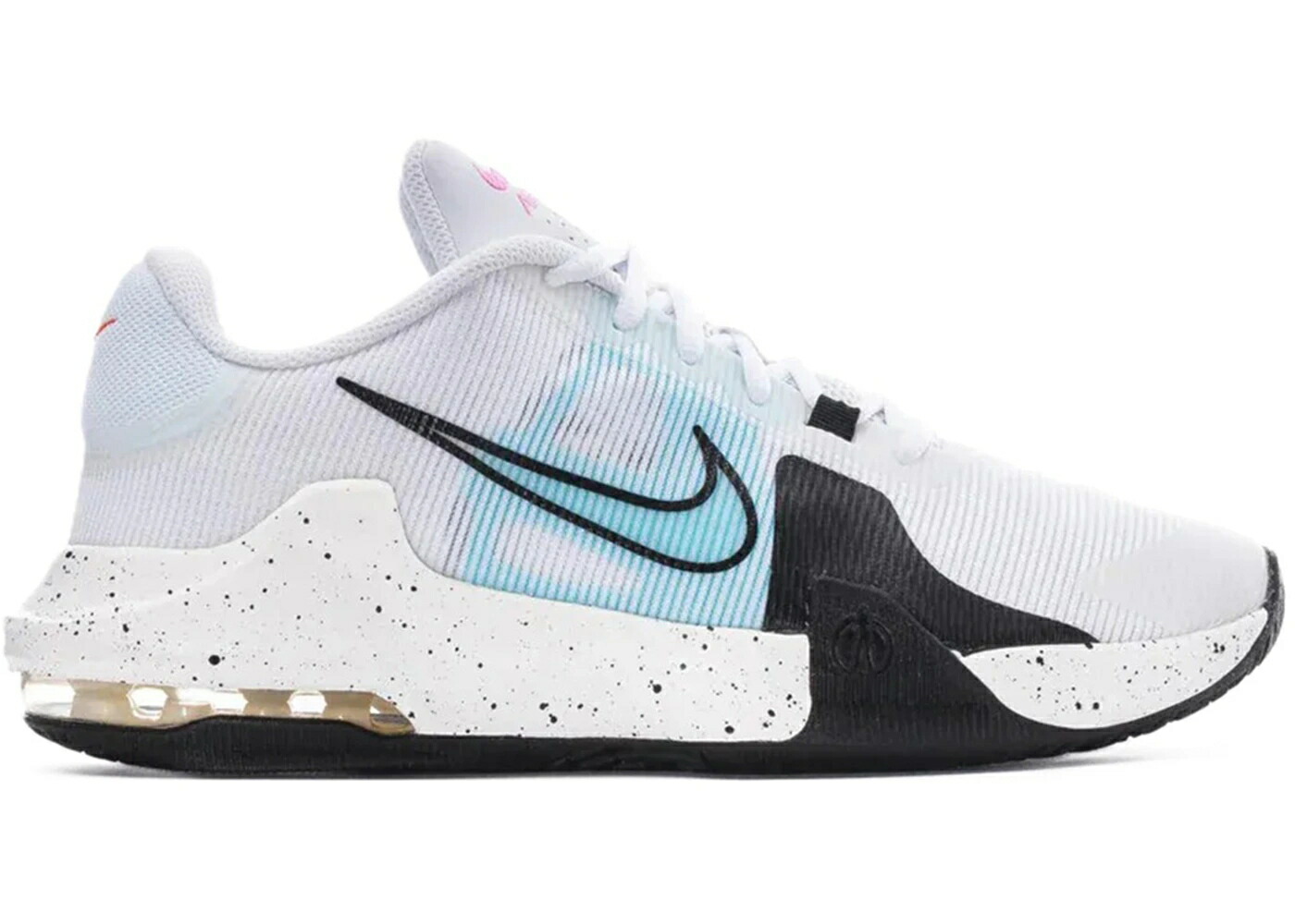 ナイキ マックス 差しひびき 白いこと 白いこと 黒いこと 黒いこと エア湖マックス スニーカー メンズ NIKE AIR MAX IMPACT 4 WHITE COPA BLACK SPECKLED / WHITE SAIL COPA BLACK