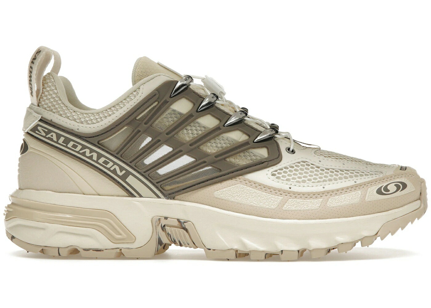 サロモン プロ 灰色 シメント スニーカー メンズ SALOMON ACS PRO DESERT ALMOND MILK CEMENT / ALMOND MILK CEMENT FALCON